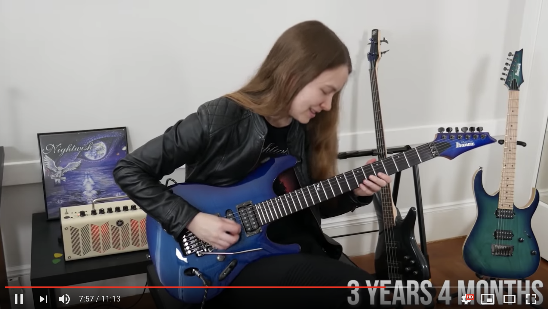 play guitar 4 years process